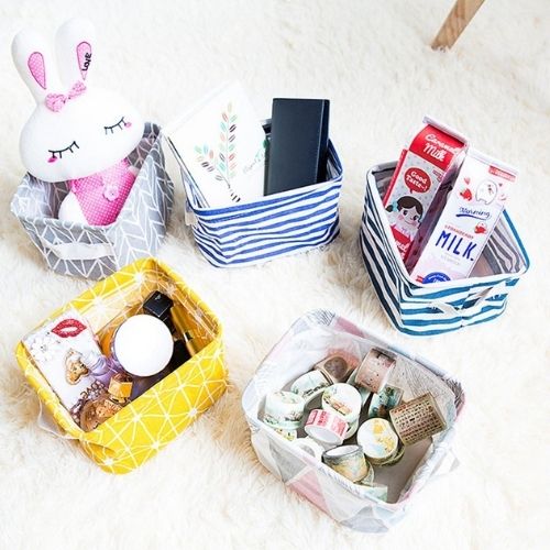 Foldable Desktop Cosmetic & Stationary Organizer ( Pack of 4 )