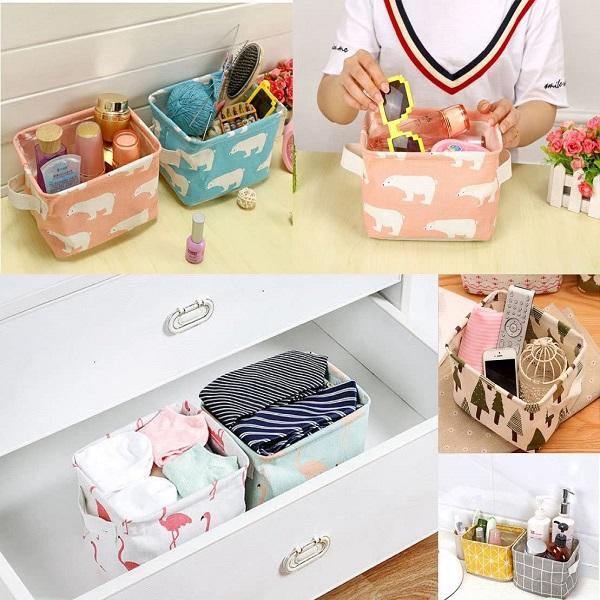 Foldable Desktop Cosmetic & Stationary Organizer ( Pack of 4 )