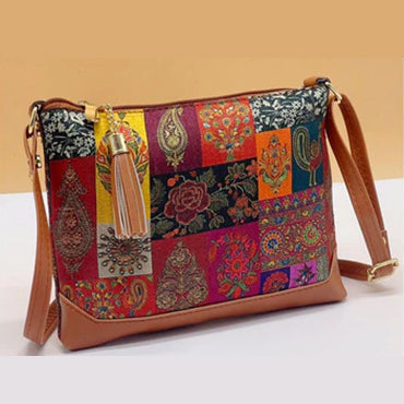 Jodhpuri Printed Zipper Sling Bag
