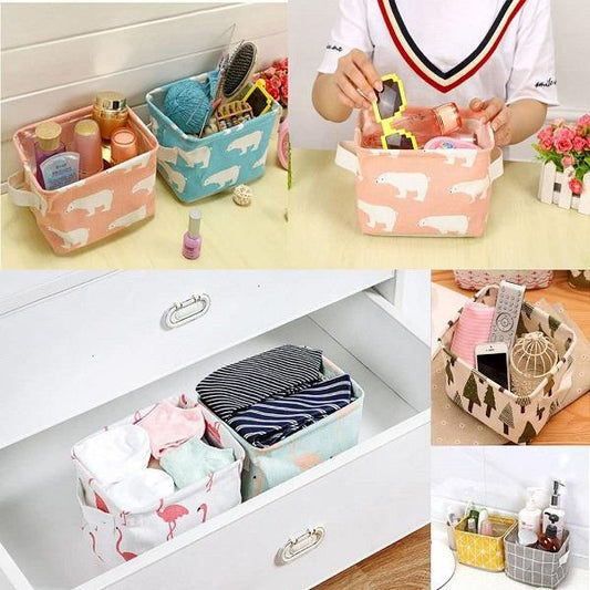 Foldable Desktop Cosmetic & Stationary Organizer ( Pack of 4 )